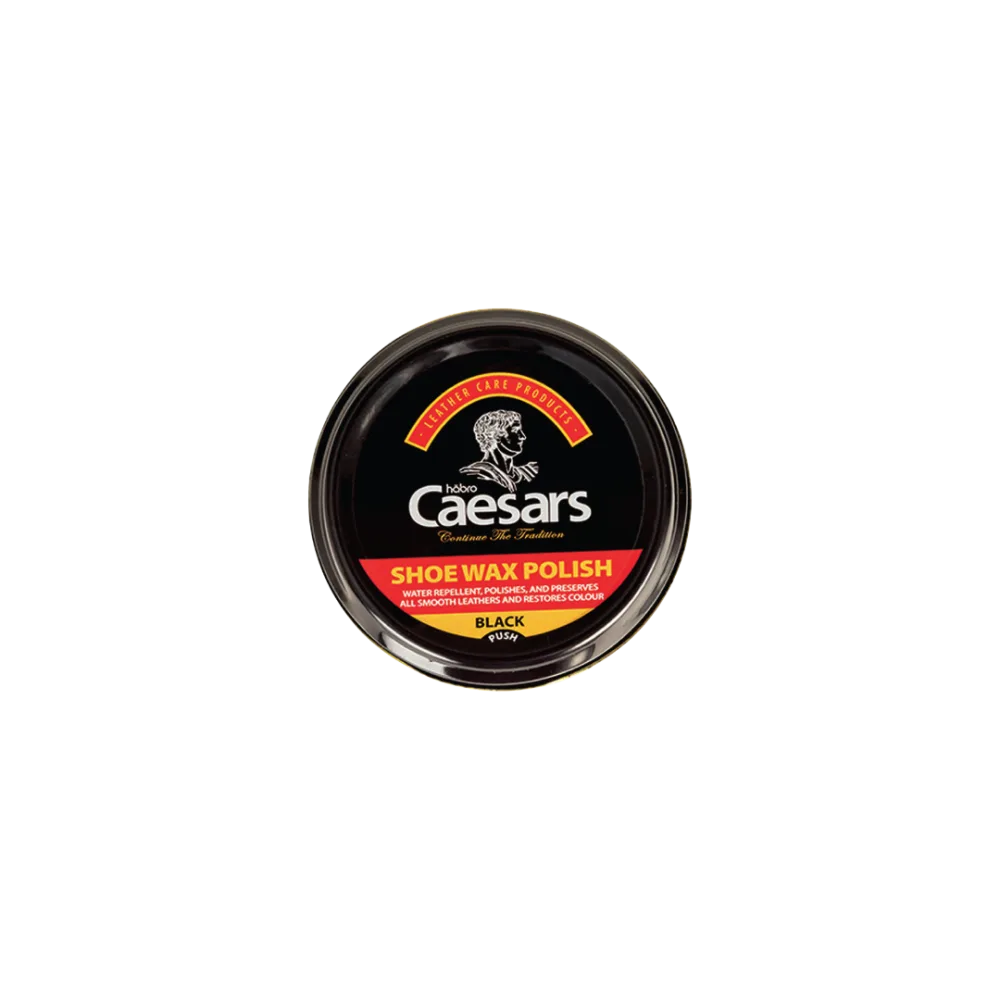 Caesars Shoe Wax Polish Black pack shot