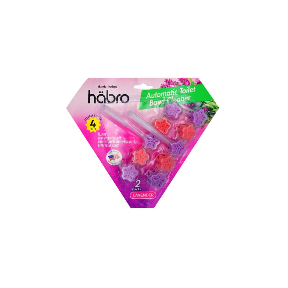 Habro Automatic Toilet Bowl Cleaner Lavender pack shot